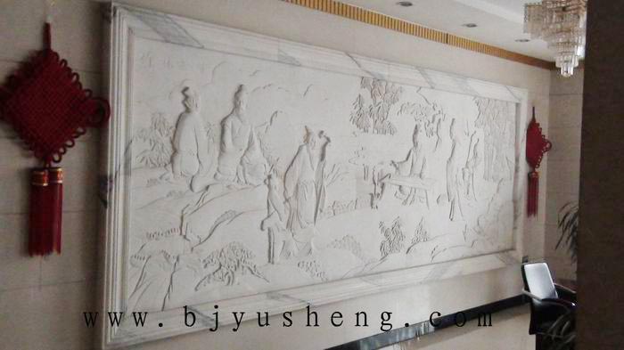434 河北酒店定做的四川汉白玉浮雕