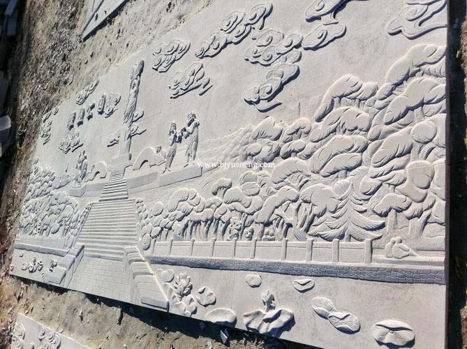 443 长春地铁200平米 二级汉白玉浮雕