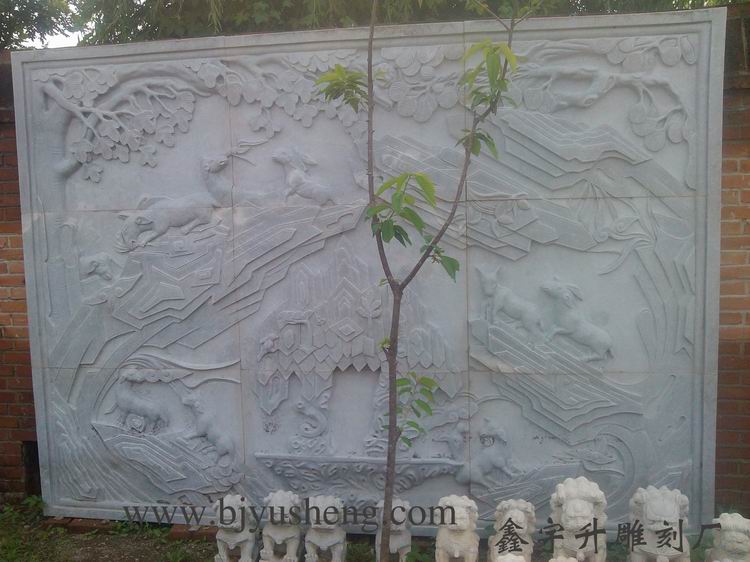 449 北京房山现代总部定做青玉石浮雕